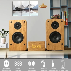 2.1多媒体电脑扬声器电脑木制蓝牙扬声器，带调幅调频收音机D1 - Product Image 2