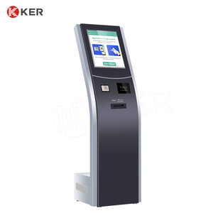 Classic Style 17 Inches 80MM Thermal <strong>Printer</strong> Touchscreen Print <strong>Ticket</strong> Kiosks Self Service Payment Kiosks