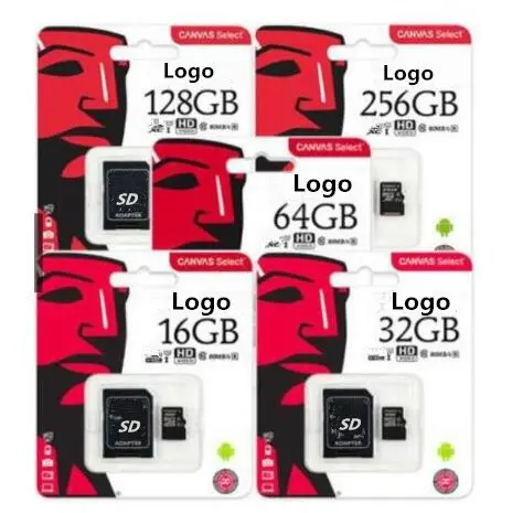 Pleine Capacité Haute Vitesse Mini TF Carte SD U3 8GB 16GB 32GB 64GB 128 GO 256 GO Carte Mémoire