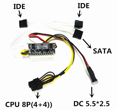 Entrée DC avec fil plaqué argent 2 * IDE + SATA