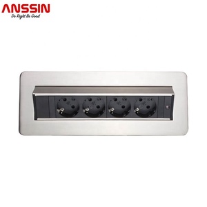 Elektrische Schreibtisch-Mehrfach steckdosen mit 3 Steckdosen und USB-Ladegerät Tabletop Unterputz-Steckdosen