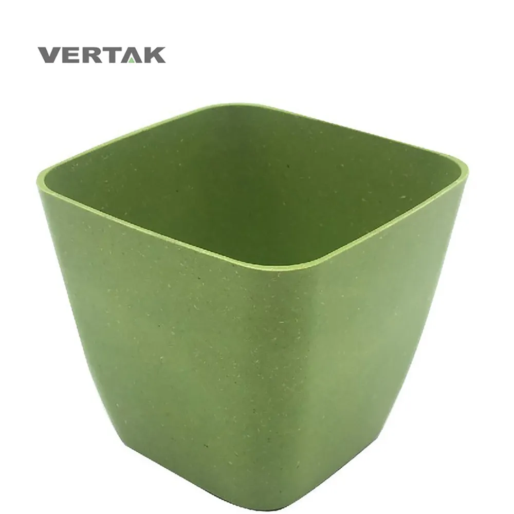 Vasi da coltivazione degradabili ambientali Vertak per piante vasi da fiori moderni in fibra di bambù per interni