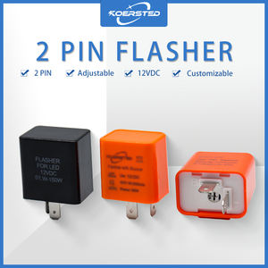 ממסר הבהוב מסדרת KKA-LF2 DC12V 2Pin, לאופנוע/רכב/קרוואנים/סירה אור <span class=keywords><strong>LED</strong></span> פלאש, מהבהב עם זמזם, מחבר חוט - Product Image 3