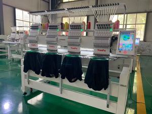 4 Head 12 Needle Embroidery <strong>Machine</strong> Flat Embroidery for Garments Caps New Condition Motor - Product Image 3