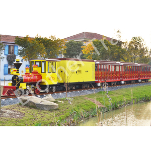 Most Popular Tourist Train Best Battery Operated Rail Train Amusement Park Equipment Rides <strong>Thomas</strong> Track Train for Kids and Adult - Product Image 1