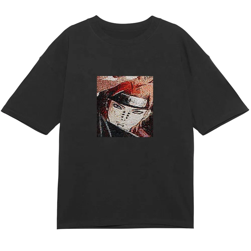 Tapiz personalizado con imagen de dibujos animados, ropa, camiseta tejida a la moda, camisetas de retazos, tapiz personalizado