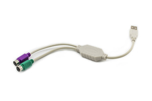USB-PS2ケーブル1 USBオス-2 * PS2メスPS2ポートキーボードマウスをUSBに変換 - Product Image 5