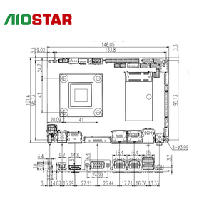 AOS-EPIC19D VER 1.0 3.5-Inch Industrial Motherboard with Intel J1900 Quad-Core CPU DDR3L <strong>Memory</strong> Dual Gigabit LAN in Stock - Product Image 1