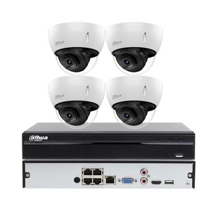 Red 4mp 8MP 4K Sistema de cámara CCTV IP de seguridad 4 8 canales POE Switch NVR Dahua Kit de cámara domo para interiores y exteriores - Product Image 6