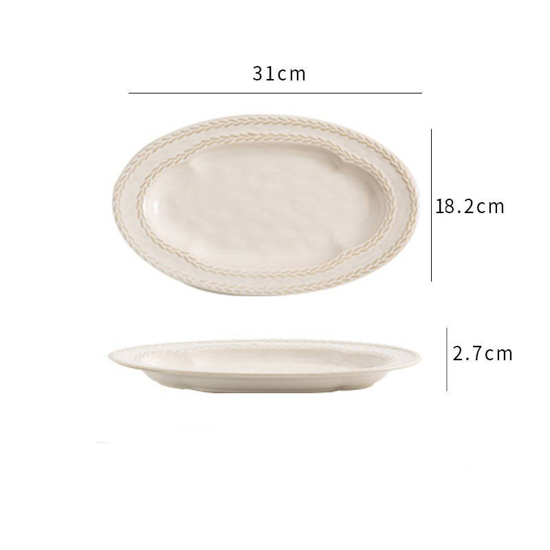 Plato blanco-31cm