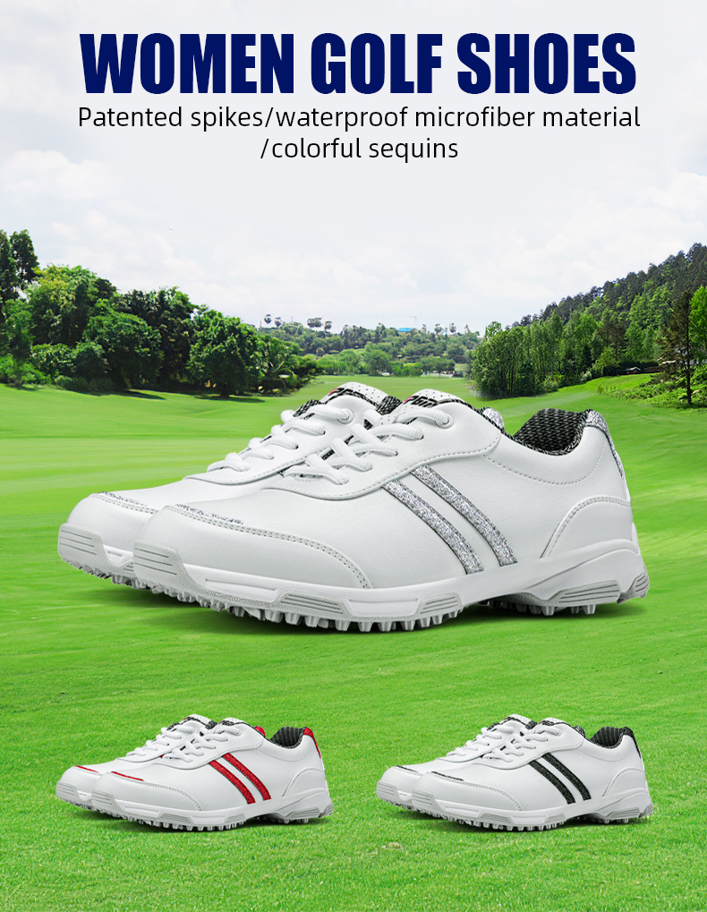 PGM XZ246 custom rubber outdoor women leisure golf shoes custom