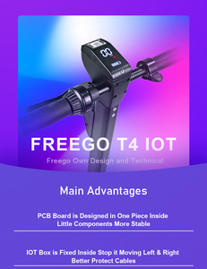 Freego 4G Communication TCP MQTT Протокольный замок IOT устройство для совместного использования Электрический скутер - Product Image 4
