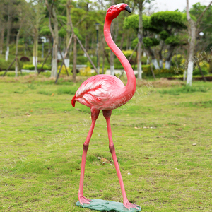 Điêu Khắc Hình Chim Hồng Hạc Bằng Sợi Thủy Tinh Kích Thước Cuộc Sống Tùy Chỉnh Nhà Máy Điêu Khắc Động Vật Trang Trí Vườn Thú - Product Image 3