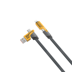 YooKiE CB95 F 4-in-1 PD hızlı veri kablosu 65W Max USB ve tip-c naylon örgülü çinko alaşımı 4-in-1 hızlı veri kablosu - Product Image 2