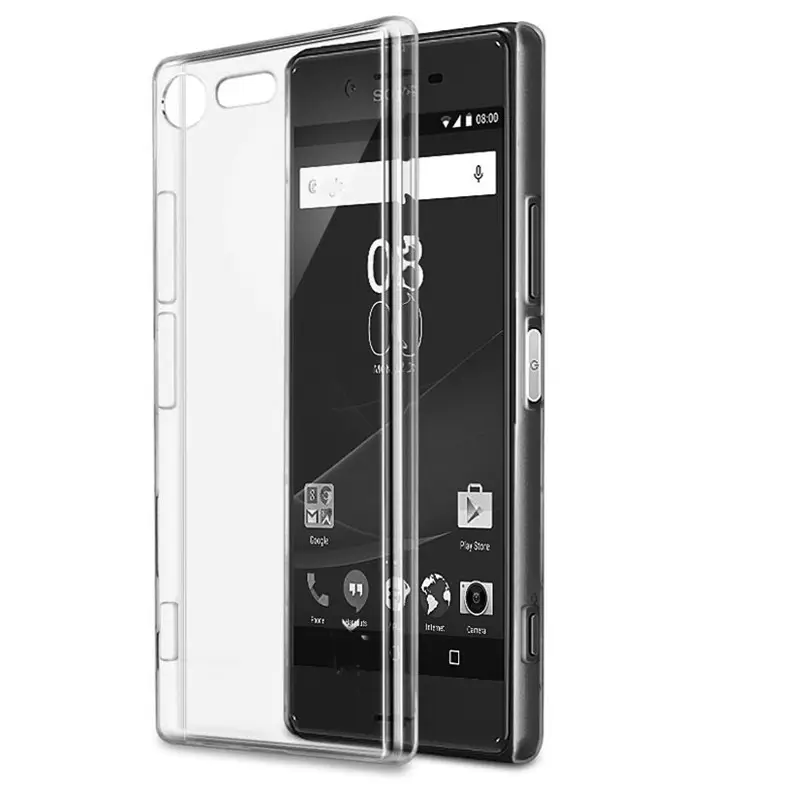 Funda de silicona transparente para Sony Xperia X XA1 XZ Premium XZ1 Compact XA, funda trasera de TPU suave Ultra transparente para Sony Xperia L1