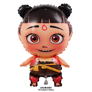 新作ネザ悪魔少年アルミフィルムバルーンヘリウムフライング漫画アニメーションキャラクターフローティングバルーン誕生日おもちゃ