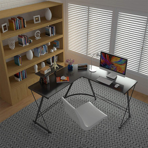 厂家供应现代电脑办公桌L型电脑桌 - Product Image 5
