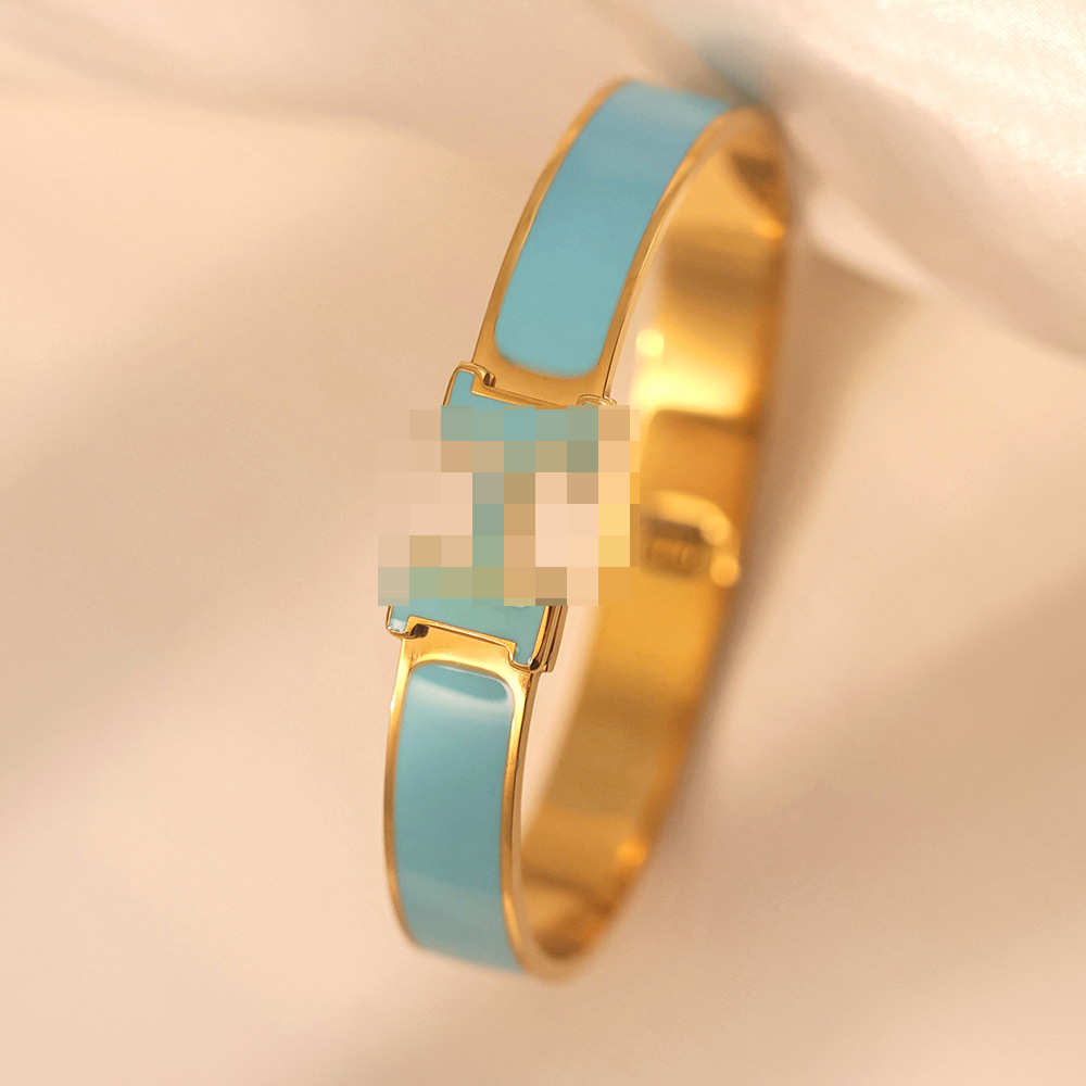 10mm surface drop glue wide sky blue 18k gold