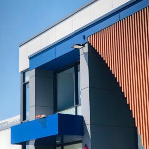 Alucobond Fassade Tür verkleidung Paneele gebürstet Farbe einfache Installation für Haus Außenwand