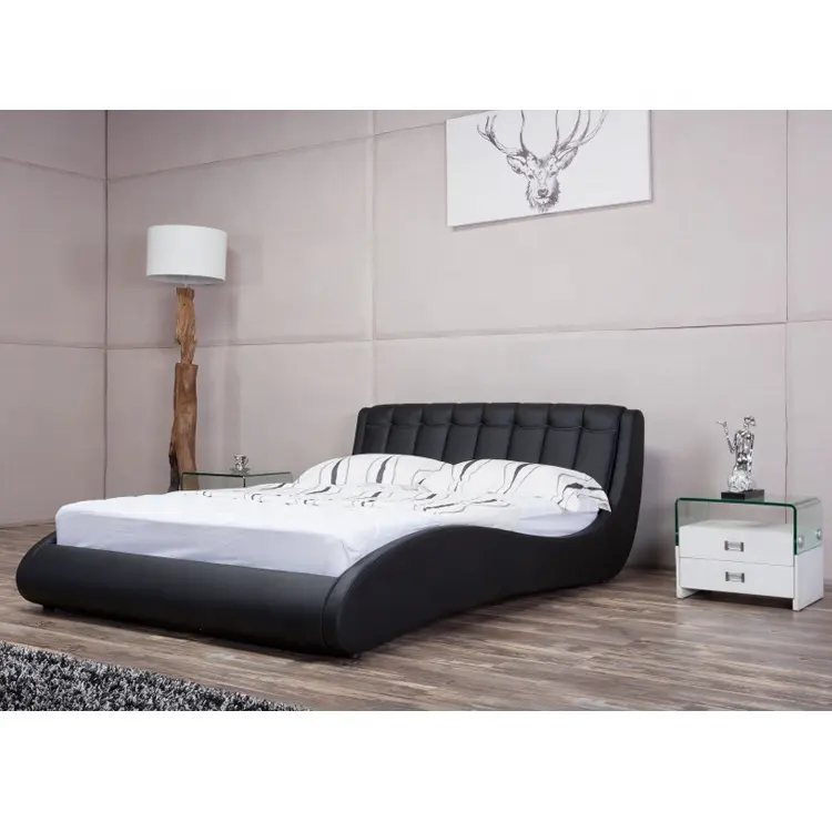 Muebles de hotel de diseño clásico, caja de madera, cama G1098 #