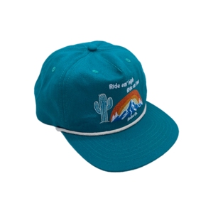 Customized Logo Green Trucker Rope Hat Strap Cap Classic Pre Curved Snapback and <strong>rainbow</strong> in the Cap Embroidery Baseball Cap - Product Image 2