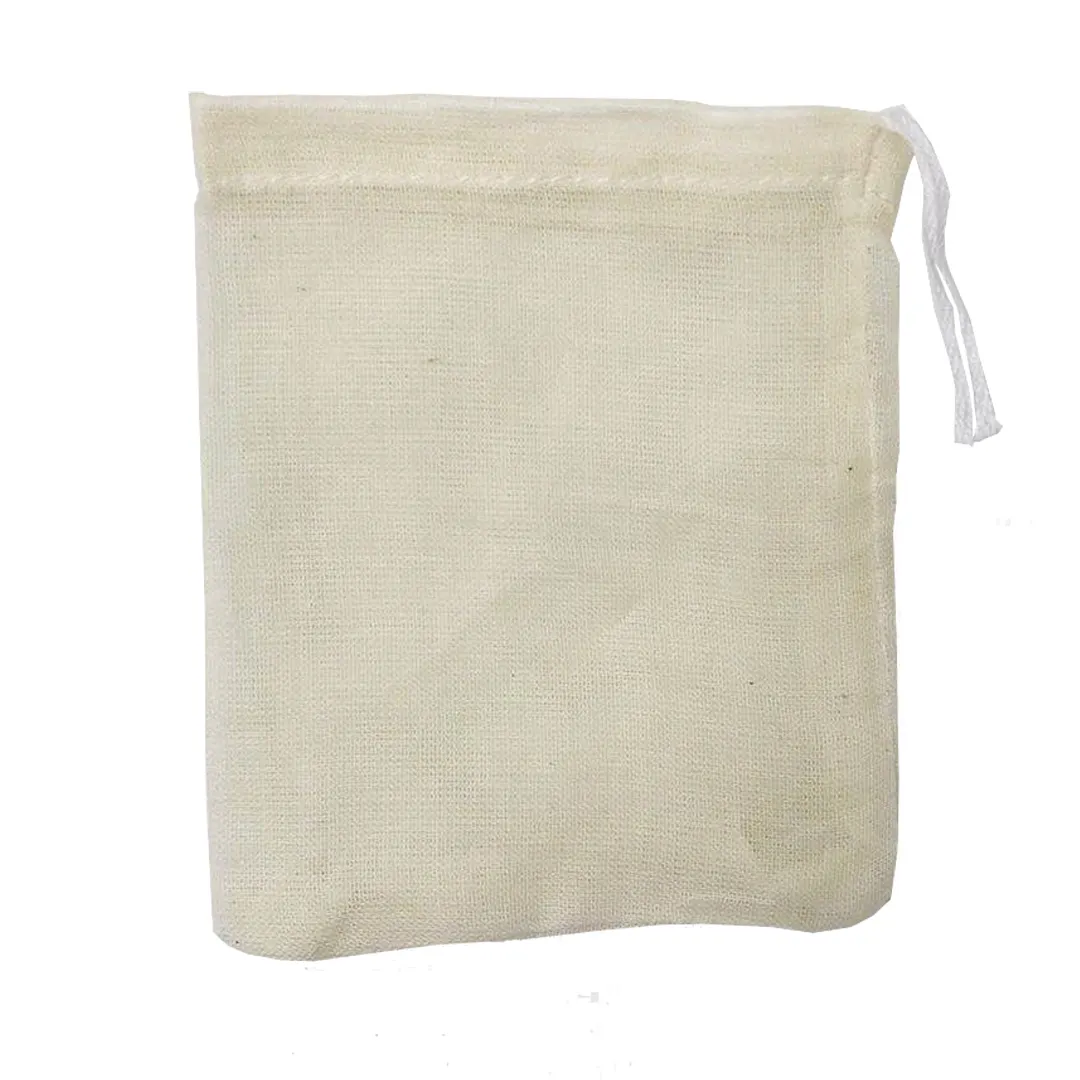 Beliebteste biologisch abbaubare kunden spezifische Baumwoll-Musselin-Tasche Kordelzug-Baumwoll tasche