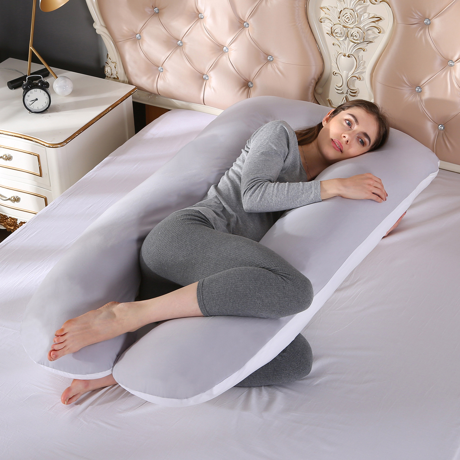 Taille libre-coton-double gris