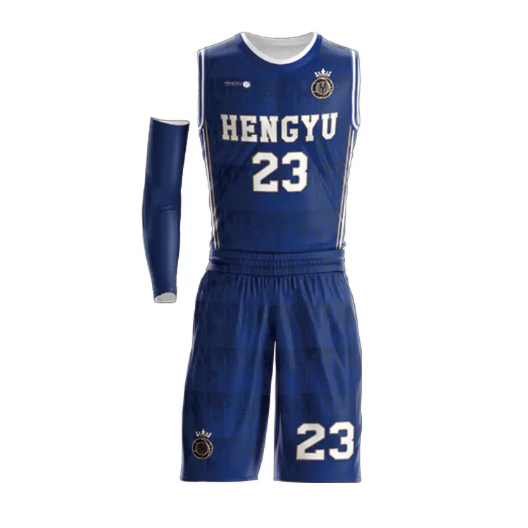 HENGYU Moiture-wicking uniforme de basquete personalizado com capuz de sublimação camisetas de secagem rápida para jogos
