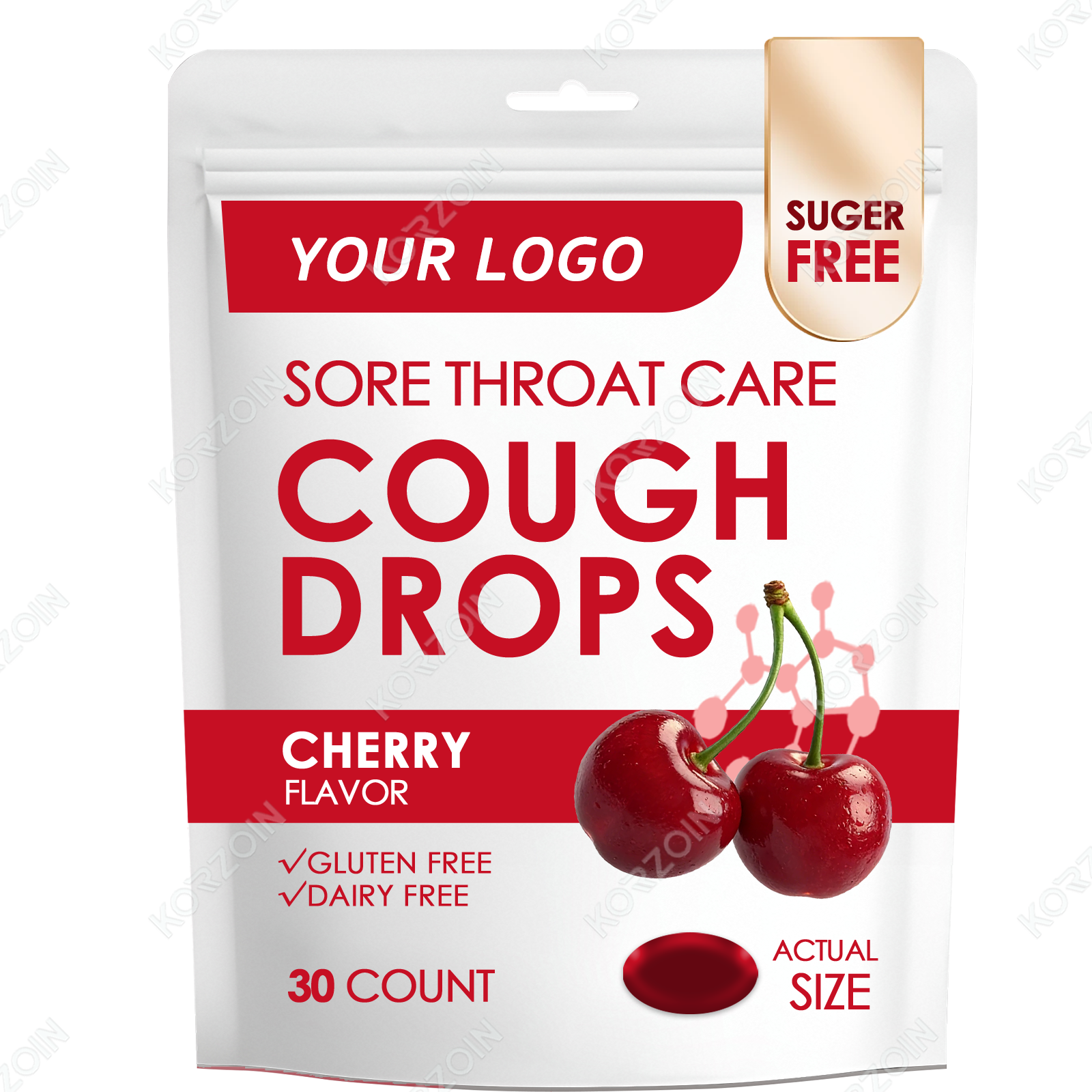 #01 OEM/ODM BLACK CHERRY SORE THROAT LOZENGE 0 SUGER