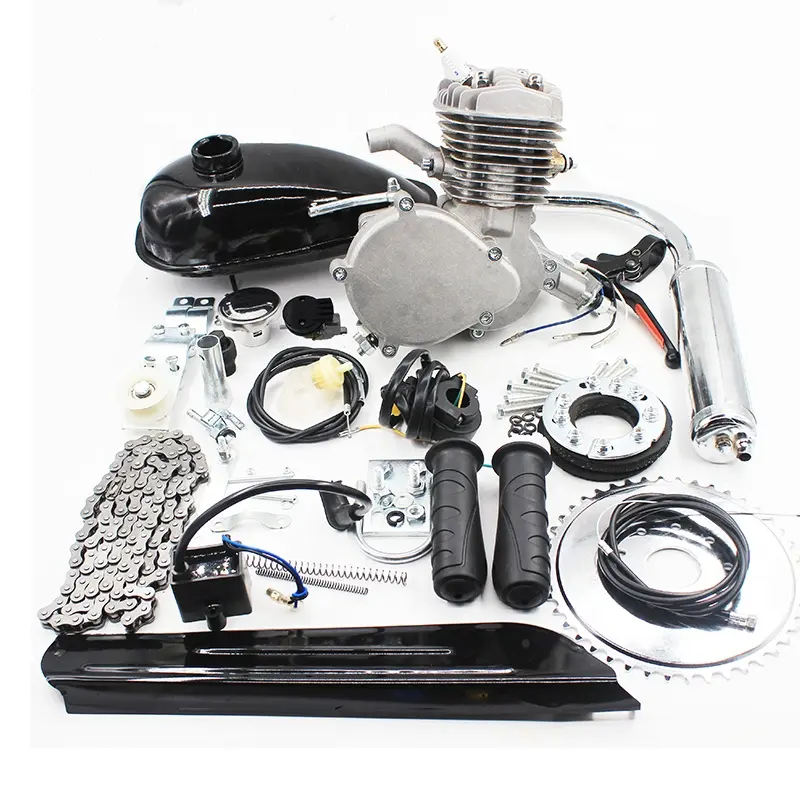 Kit de motor de2ciclos Kit de motor de gasolina para bicicleta motorizada ZEDA patada de arranqueモペットガソリンエンジン
