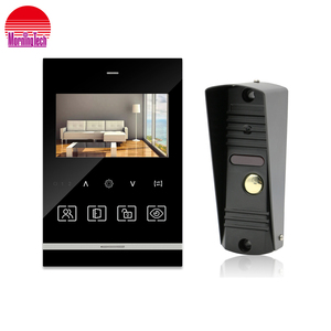 Timbre de video aprobado por FCC/CE/RoHS, sistema de intercomunicación para puerta de casa con monitor y teléfonos de puerta de alarma - Product Image 1
