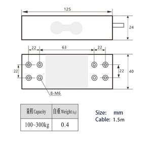 Báscula de plataforma de alta precisión de 100kg/200kg, Sensor de peso, báscula de conteo, aleación de aluminio, células de carga de fuerza de pesaje paralelas para - Product Image 3