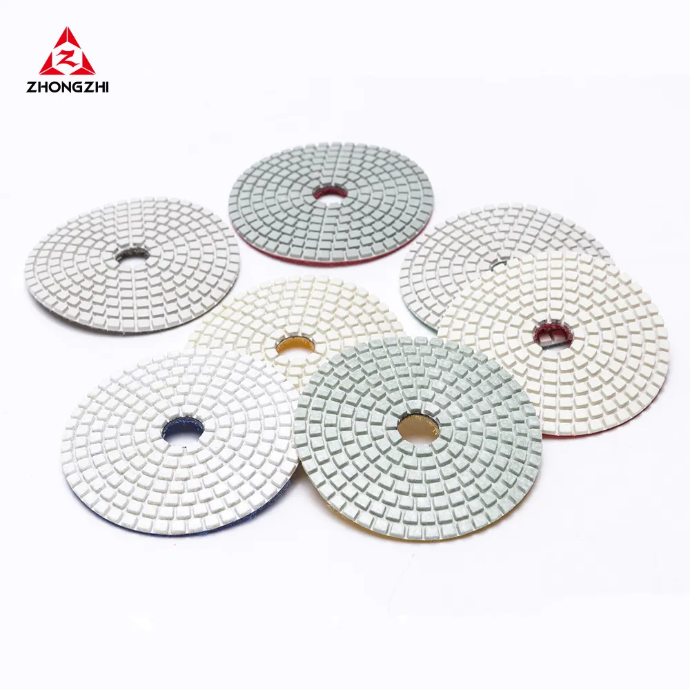 ZHONGZHI Dry Diamond Polishing Pads for Granite Marble Polishing Stone Countertop Quartz Polishing