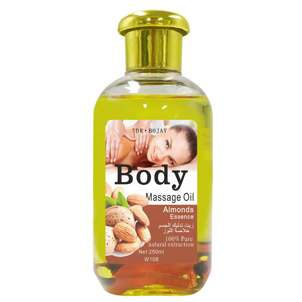DR.BOJAY Großhandel 250ml 100% natürliches extrahiertes organisches reines ätherisches Öl (neu) für die Hautpflege Mandel massage Körper öl