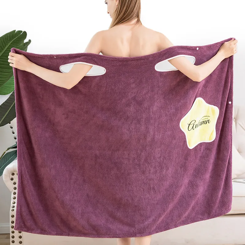 ウェアラブルバスタオル極細繊維タオルホテルのホームバスルームギフト女性のバスローブのための柔らかく吸収性のシックなタオル