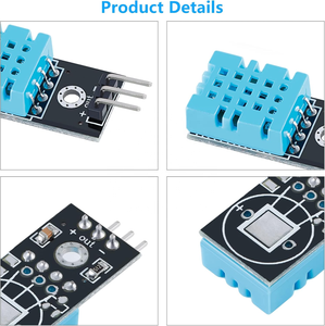 DHT11 modulo di temperatura e umidità con cavo di linea DuPont 3.3V-5V temperatura e umidità di misurazione - Product Image 4