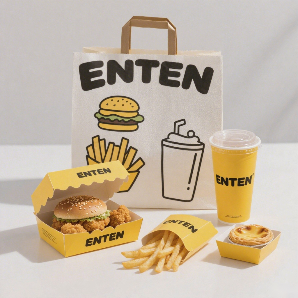 custom take out paper bags