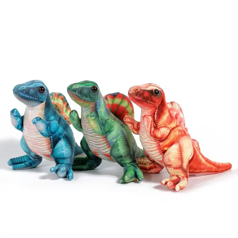 Mainan boneka hewan dinosaurus kustom mainan raja dinosaurus mewah simulasi boneka mewah mainan mewah dinosaurus realistis kustom