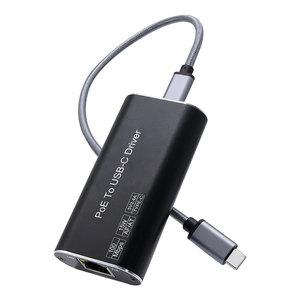 New Design POE to USB-C or Type-C Adapter Standard IEEE802.3Af/At Converter <strong>10</strong>/100Mbps Driver Power Output With <strong>Ethernet</strong> 5V 2.4A - Product Image 2