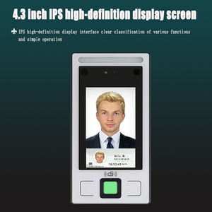 Zugangs kontrolle Biometrische Gesichts erkennung Zeiter fassung kamera mit Web-API-Finger abdruck leser für Barrier Gate