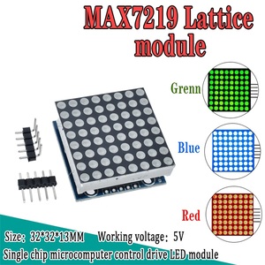 MAX7219 modulo modulo a matrice di punti microcontrollore modulo display prodotti finiti, possono essere insieme la programmazione