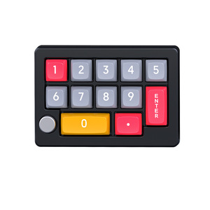 Mini USB RGB LED Gaming Equipment Teclado mecánico retroiluminado para juegos Macro KeyPad con perillas de programación Soporte con una sola mano Nuevo - Product Image 6