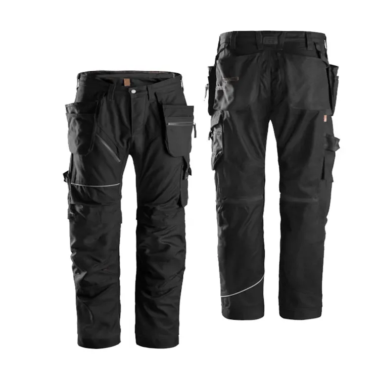 Ropa personalizada de construcción Industrial para hombre, pantalones de trabajo con múltiples bolsillos, con almohadilla para la rodilla