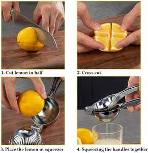 Paslanmaz çelik limon sıkacağı el sıkacağı sıkacağı narenciye sıkacağı manuel limon sıkacağı - Product Image 4