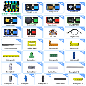 STEM-Programm Lernsensor modul Smart Binsite Kit Elektronische Bausteine mit Pico-Platine für Raspberry Pi Pico