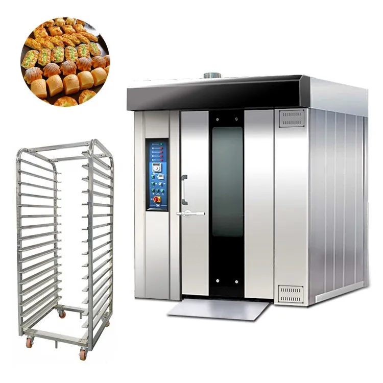 64 - Tray Harga Oven putar listrik Gas rak putar besar untuk Oven roti panggang roti industri Oven