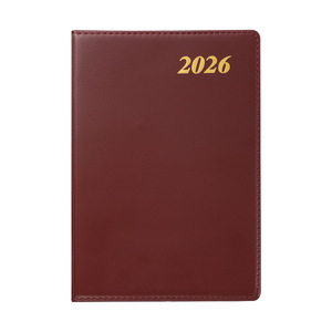 Venta al por mayor personalizado 2026 A5 Pu diario cuaderno impreso logotipo de la marca diario Bloc de notas agenda diaria cuaderno de cuero PU - Product Image 1