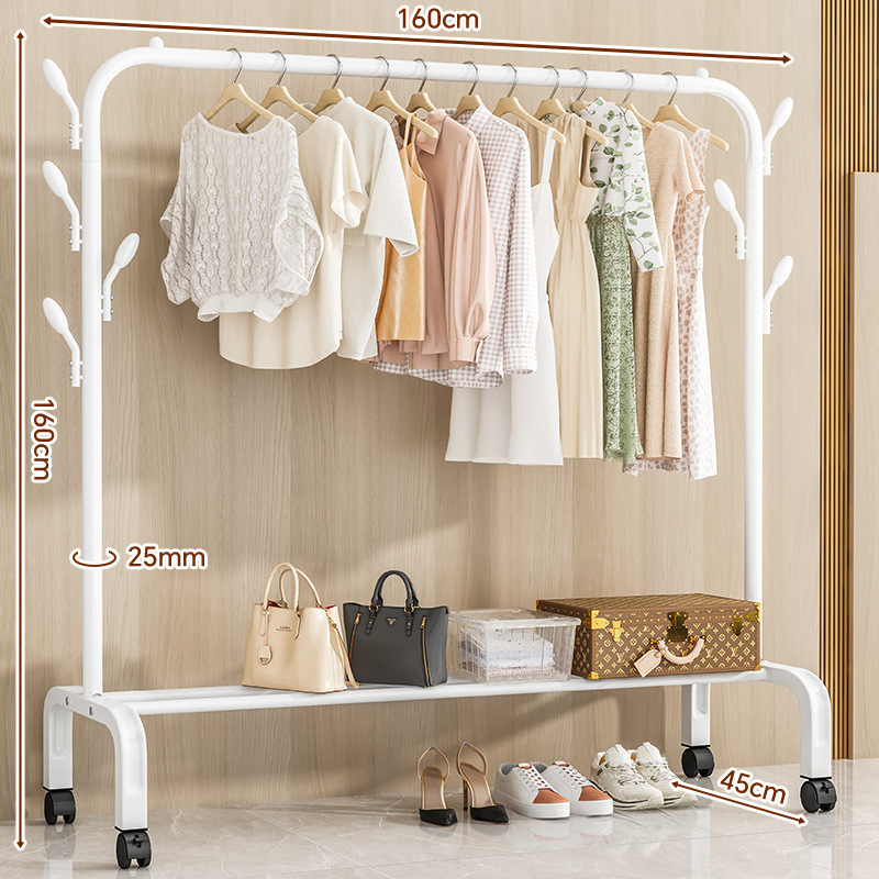 130cm white 7-hook storage net