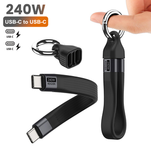 13CM <strong>USB</strong> 4 Cable Key Chain 5inch for Thunderbolt 4 Short <strong>USB</strong> C Cable with 240W PD Fast Charging 40Gbps Data Transfer 8K60Hz - Product Image 1