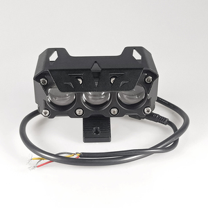 Hot <strong>Sale</strong> 12v-80v Whiie and Yellow Motorcycle Spotlight <strong>Led</strong> Projector Lens <strong>3</strong> Beads Lens Mini Driving Headlight Fog Light - Product Image 1